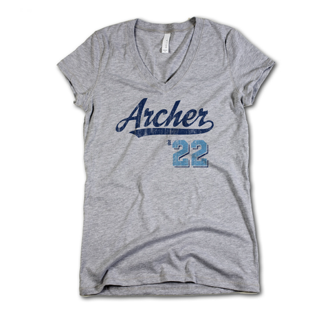 V-Neck Athletic Gray